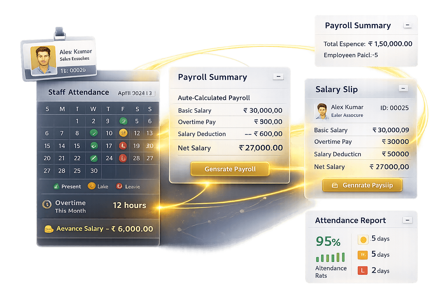 Staff, Attendance & Payroll